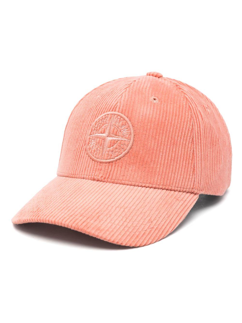メンズ Stone Island コーデュロイ キャップ ピンク | Lyst