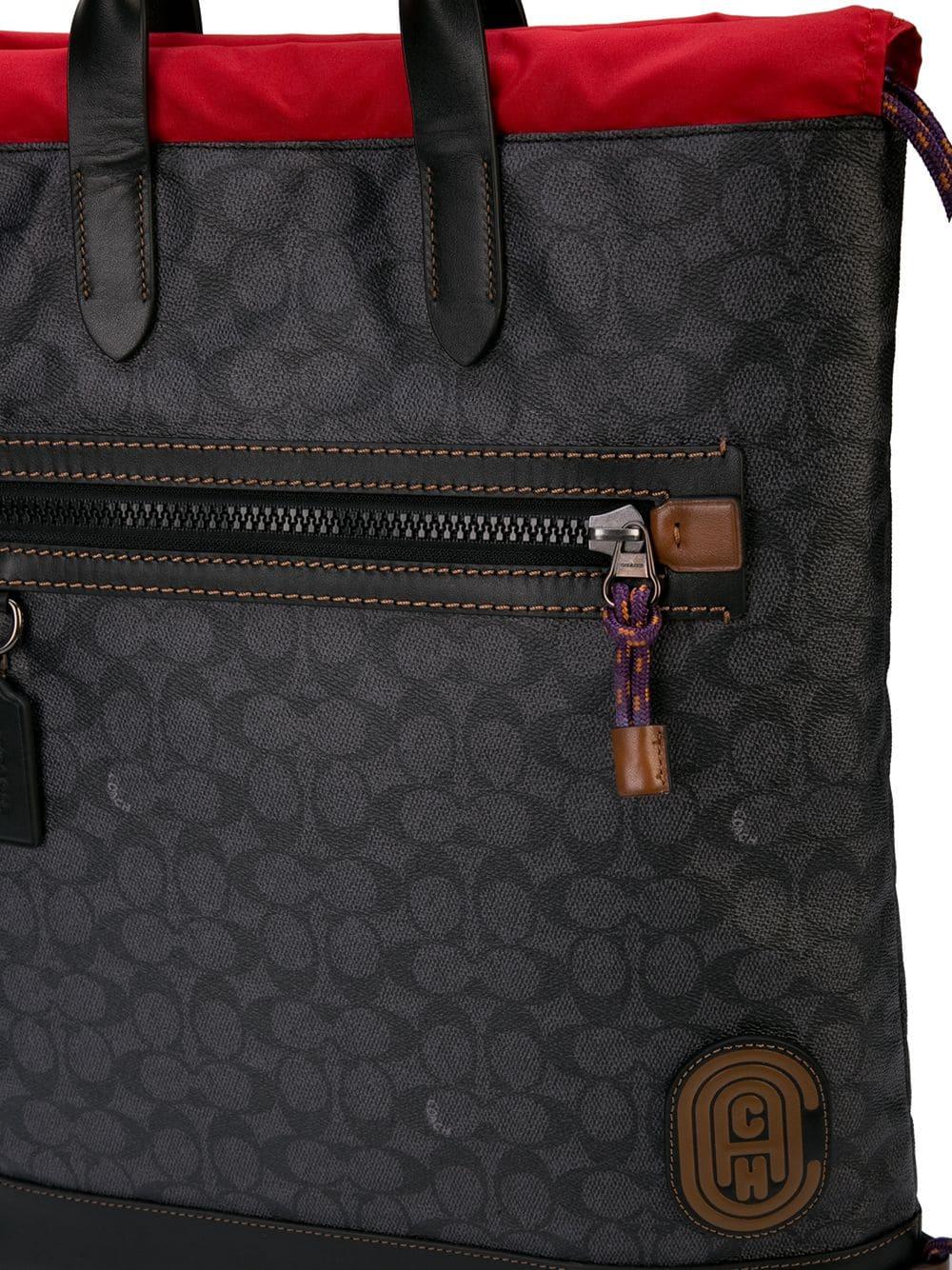 coach academy drawstring backpack