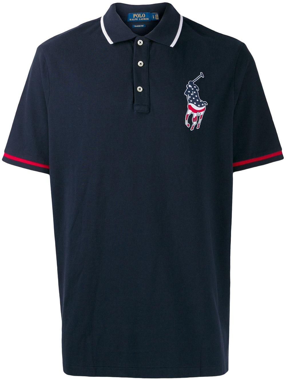 Polo Ralph Lauren Cotton American Flag Pony Polo Shirt in Navy (Blue) for  Men - Lyst