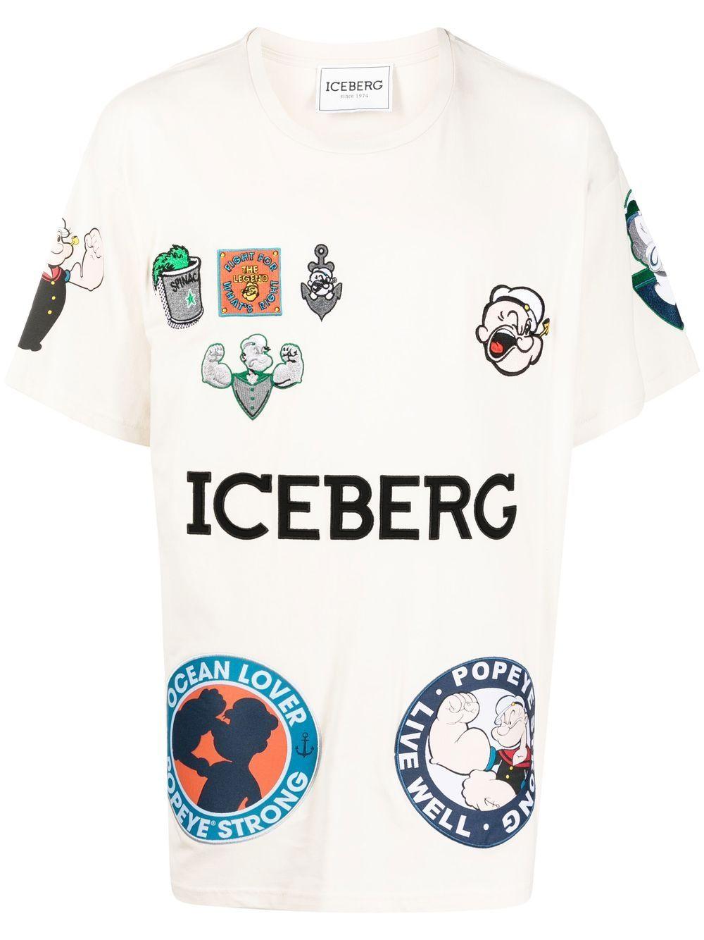 T-shirt à patchs Popeye Iceberg pour homme en coloris Neutre | Lyst