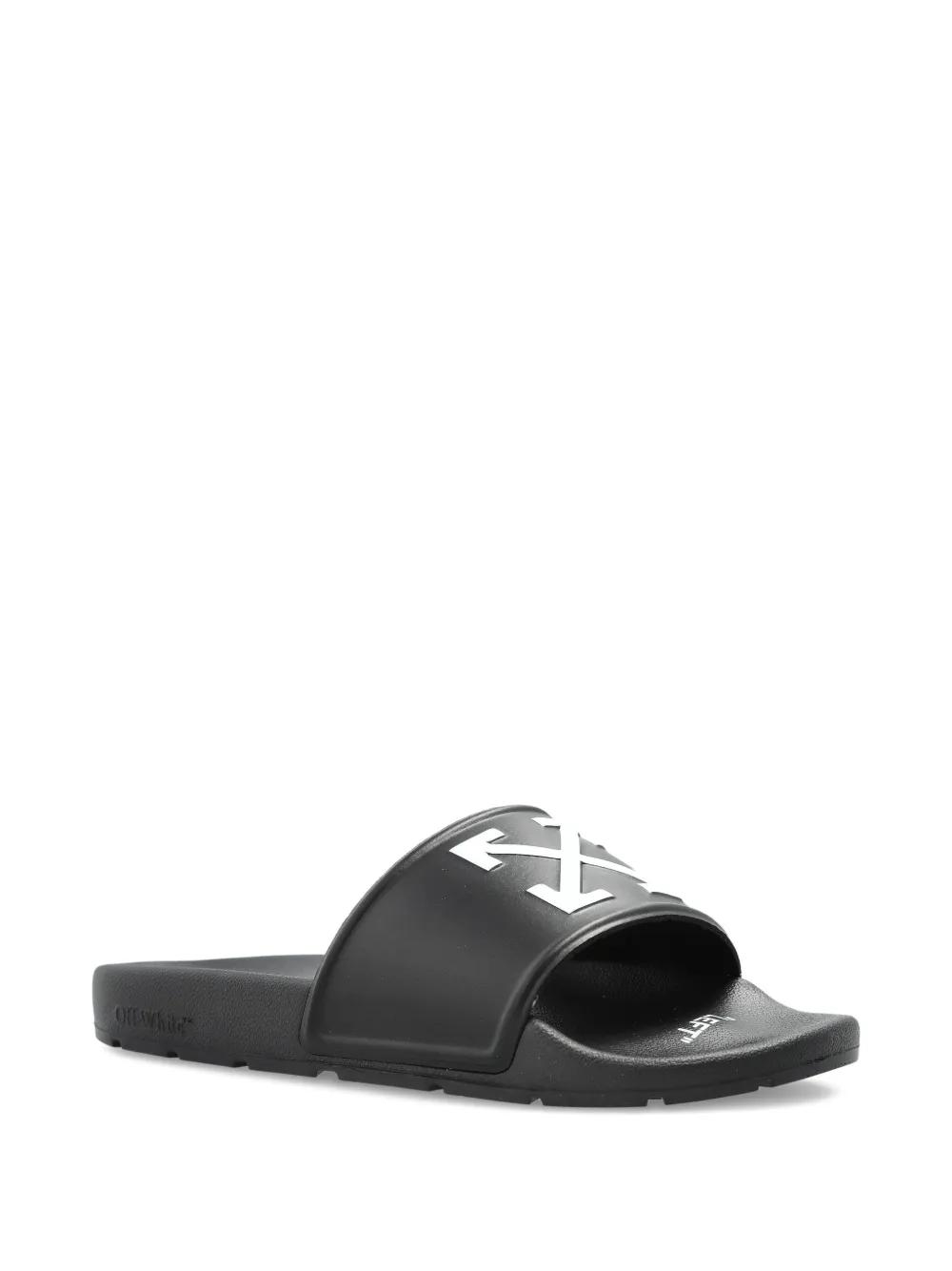 靴 Off White Meteo Cutout Slider Sandals 42 Off-White Meteor Cutout Rubber Slides | REVERSIBLE