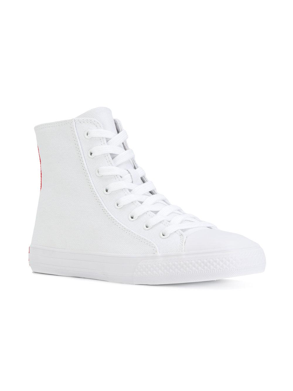 calvin klein white canvas shoes