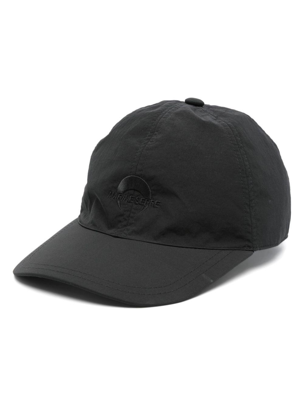 MARINE SERRE ブラックキャップ 収納袋付き MARINE SERRE ブラックキャップ 収納袋付き