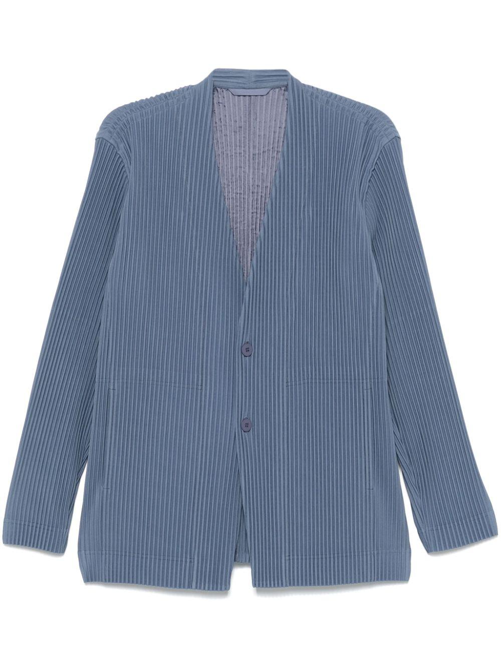 Homme Plissé Issey Miyake メンズ ブルー テーラード ジャケット 