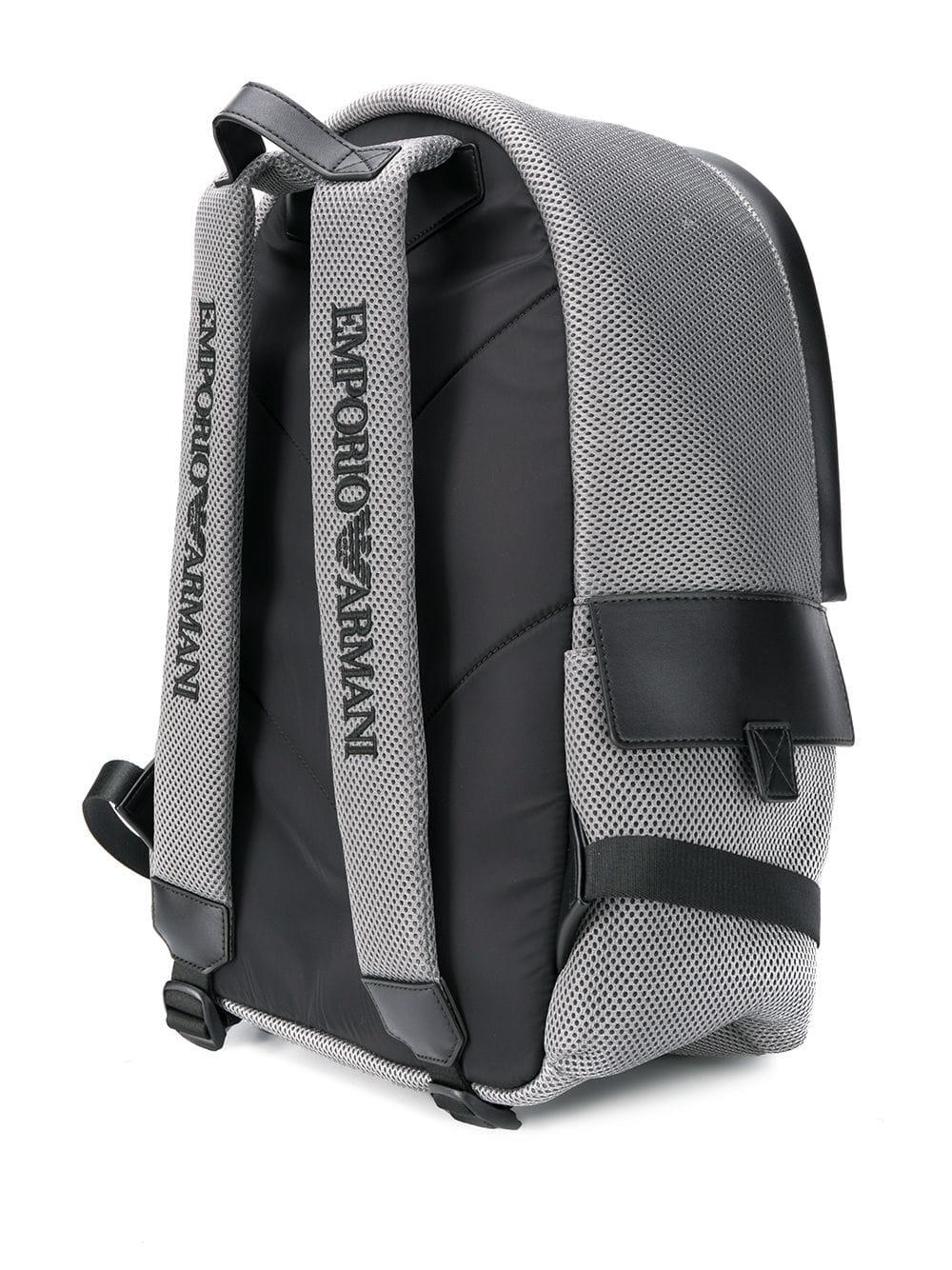 Emporio Armani Logo Backpack in Grey (Gray) for Men Lyst