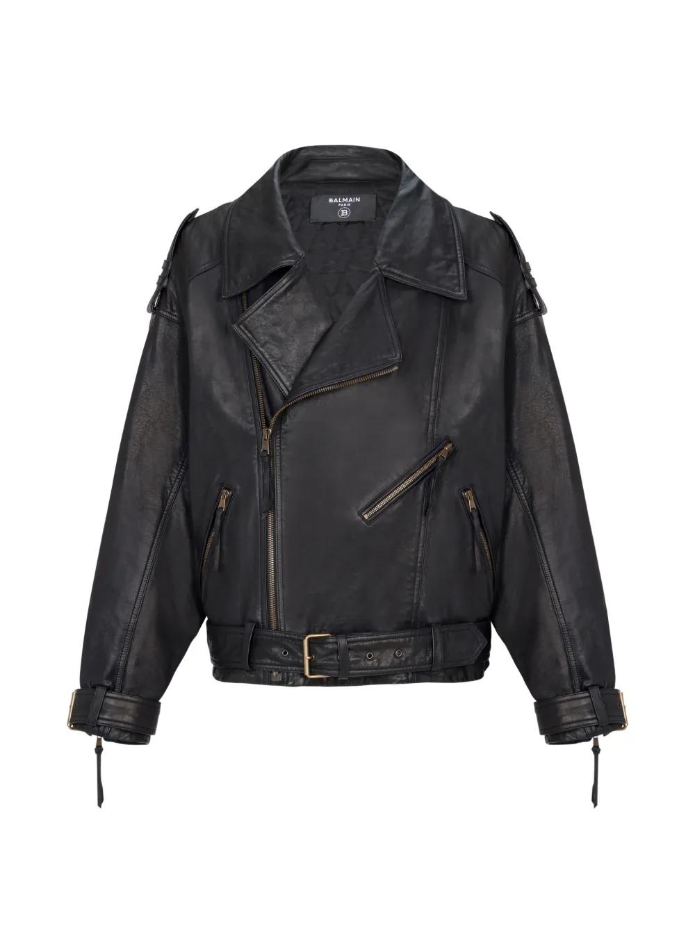 メンズ Balmain レザージャケット | オンラインセールは最大35%オフ | Lyst