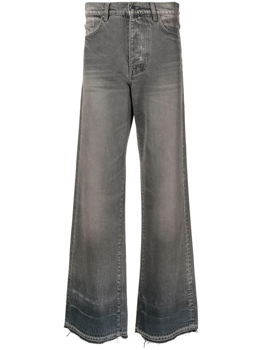 Amiri Baggy Wide-leg Jeans in Gray for Men | Lyst