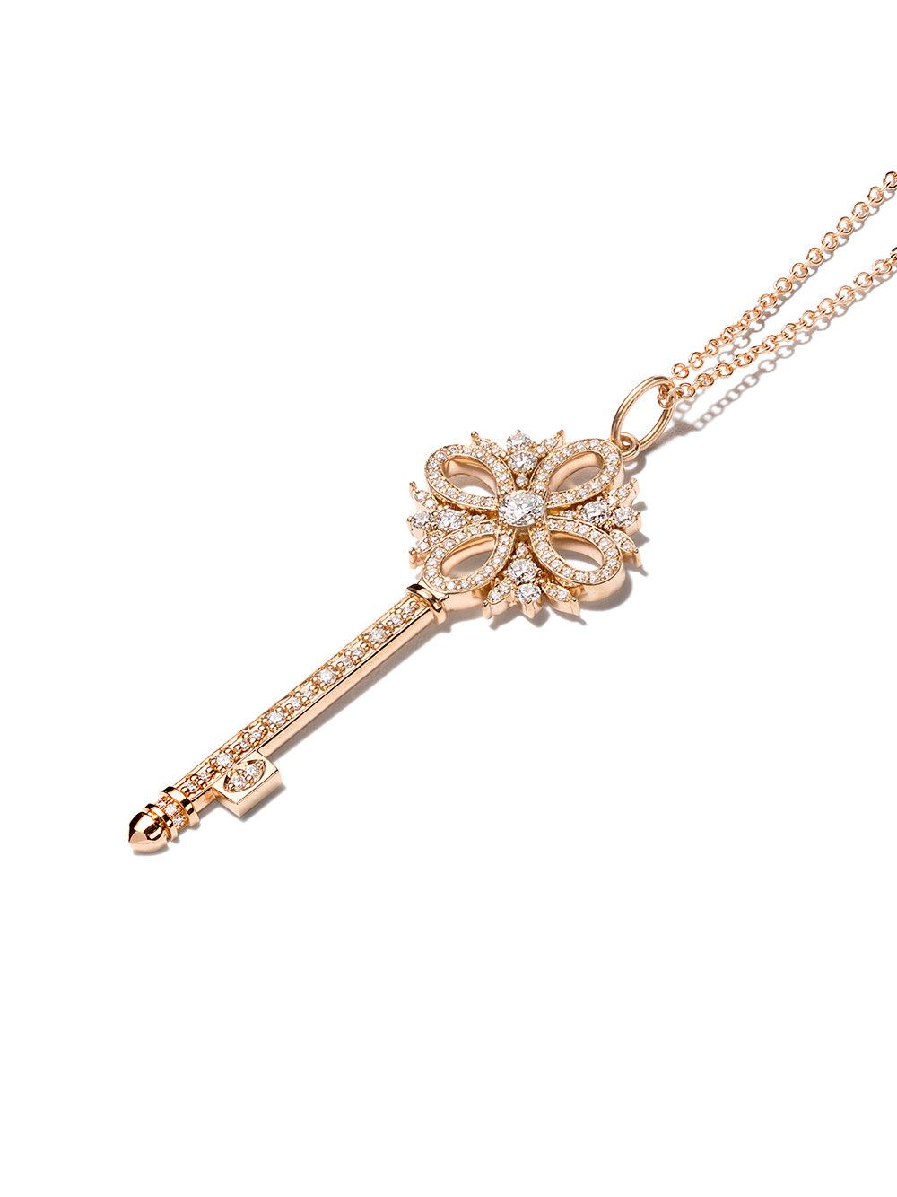 Tiffany Keys Tiffany Victoria® key in 18k gold with diamonds, mini