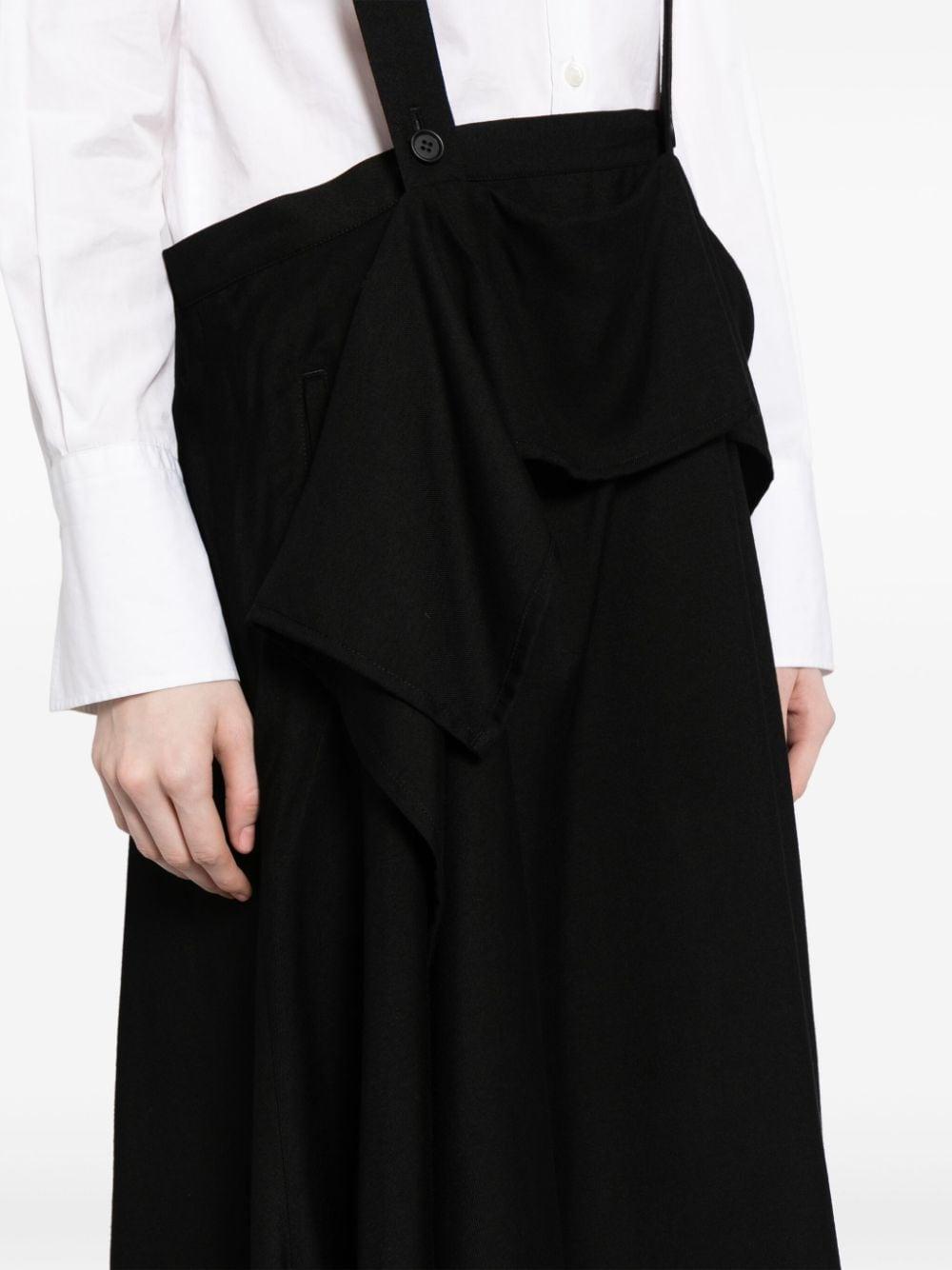 Yohji Yamamoto Suspender Maxi Skirt in Black Lyst