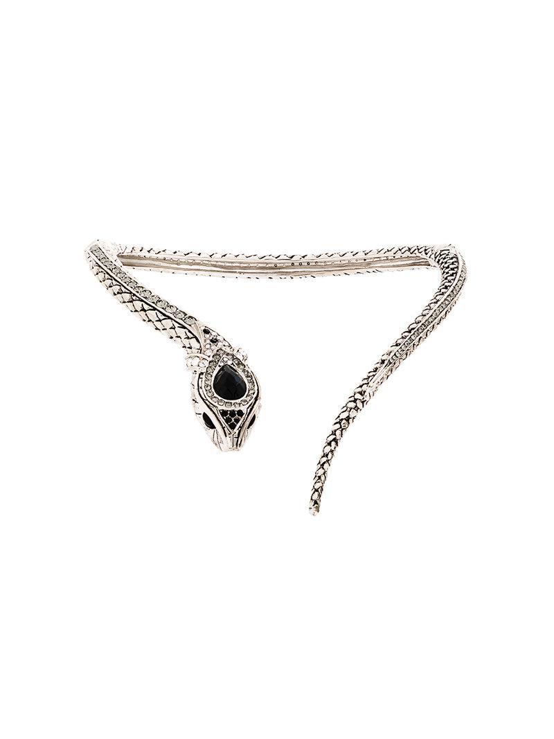 Roberto Cavalli Snake Necklace in 