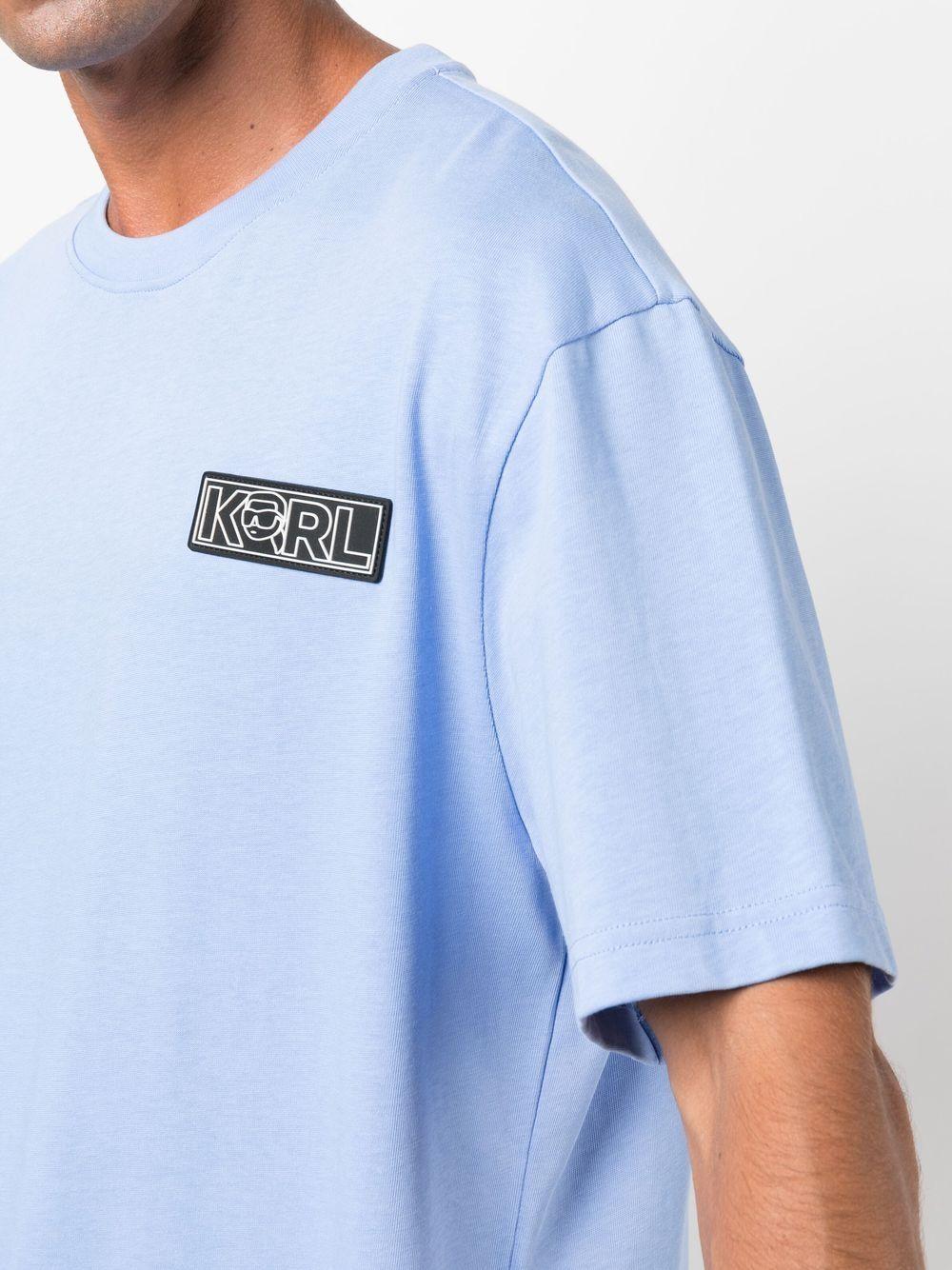 Karl Lagerfeld Ikonik 2.0 Short-sleeved T-shirt in Blue for Men | Lyst