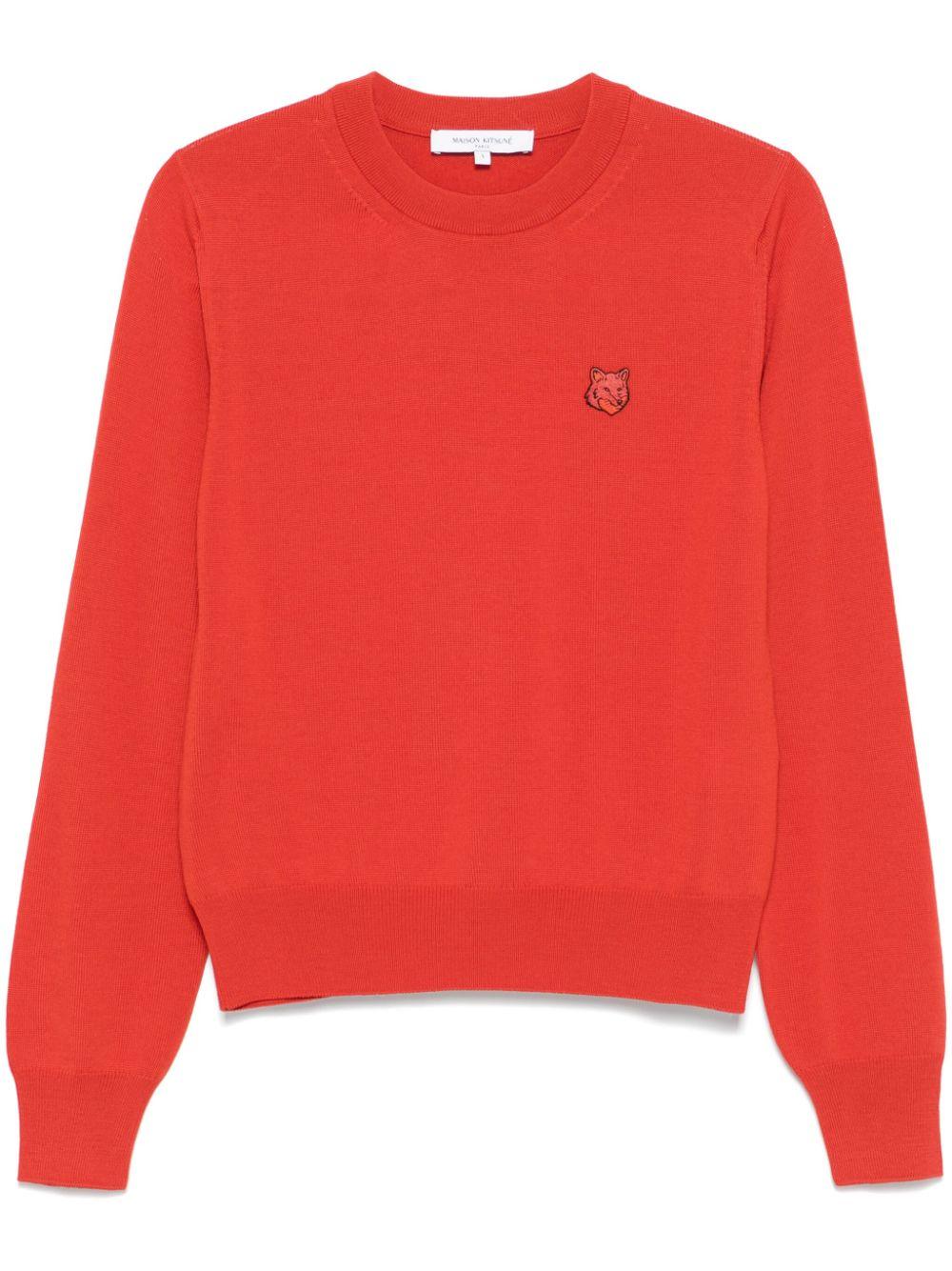 Maison Kitsuné レディース レッド Bold Fox Head プルオーバー
