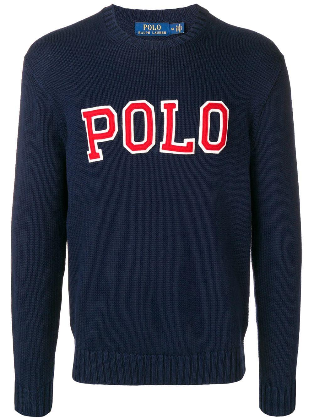 polo logo sweater