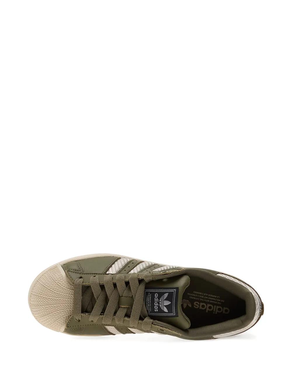 adidas Superstar Ii Striped Sneakers in Green for Men | Lyst