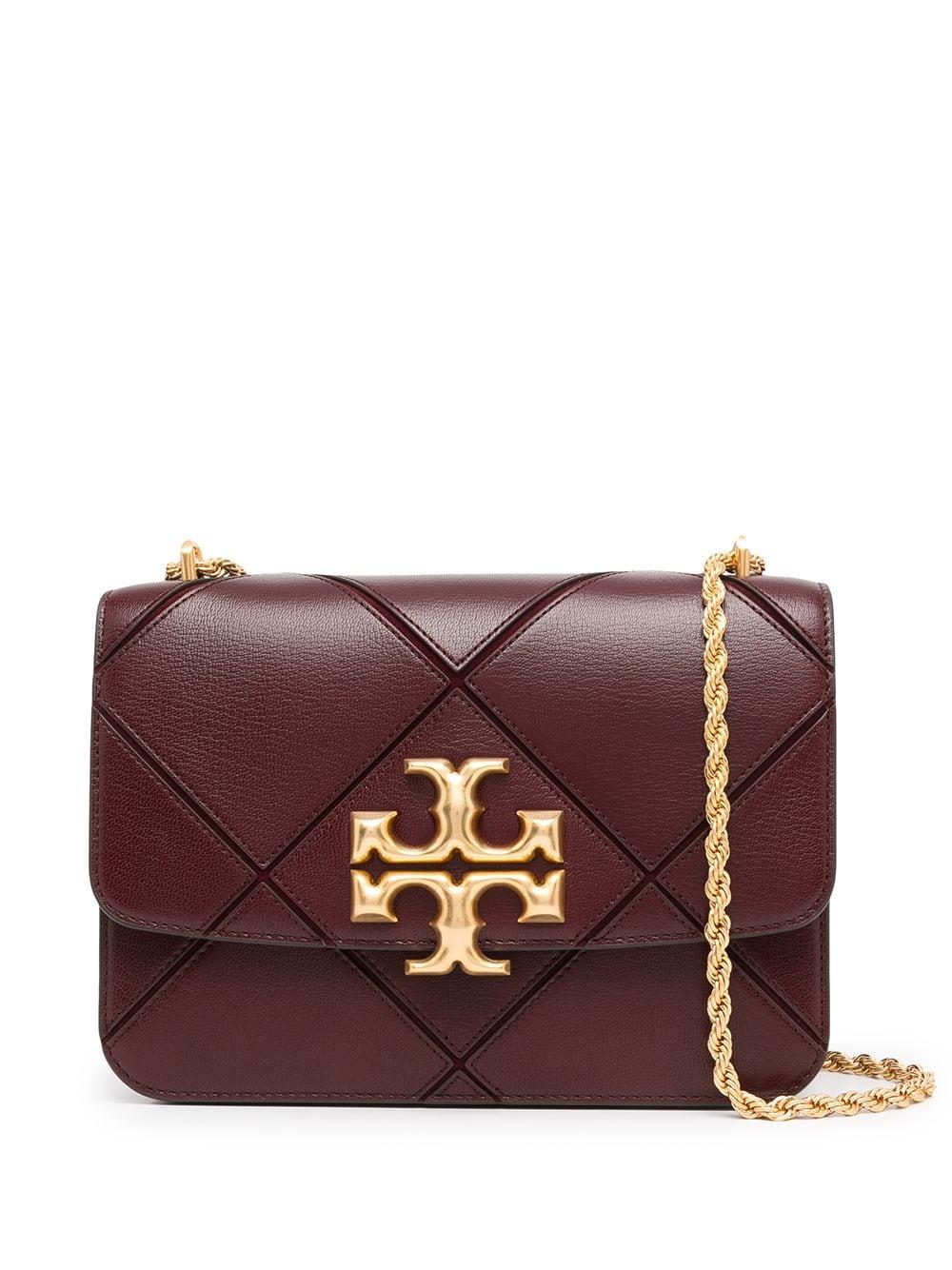 Tory Burch Eleanor Diamond-quilted Convertible Shoulder Bag in Red | Lyst