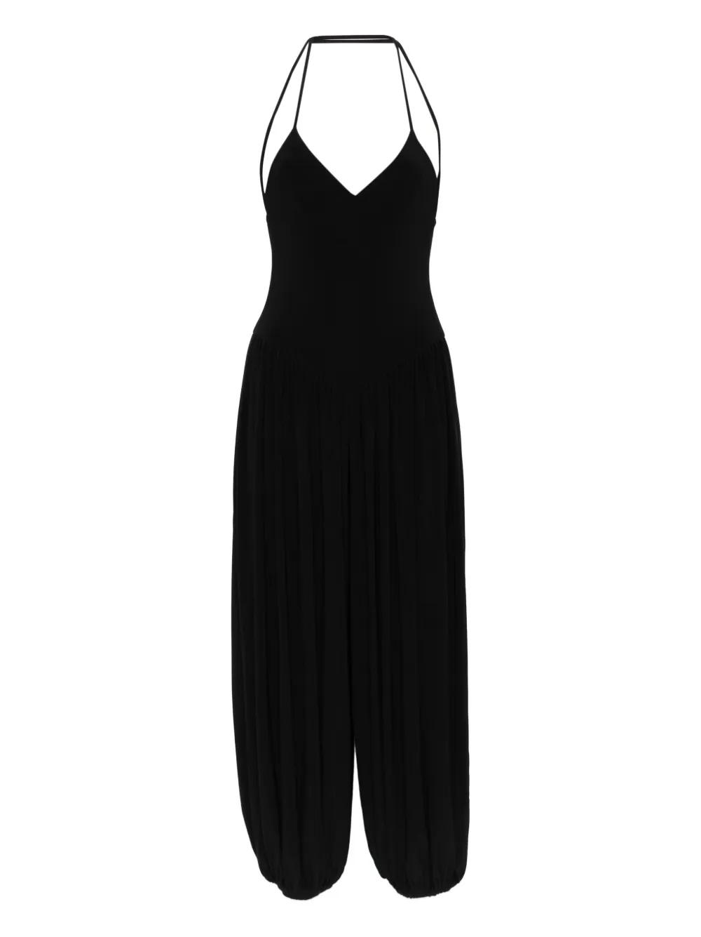 【Norma Kamali】ノースリーブ ジャンプスーツ Norma Kamali SLIP ジャンプスーツ - Black | REVOLVE