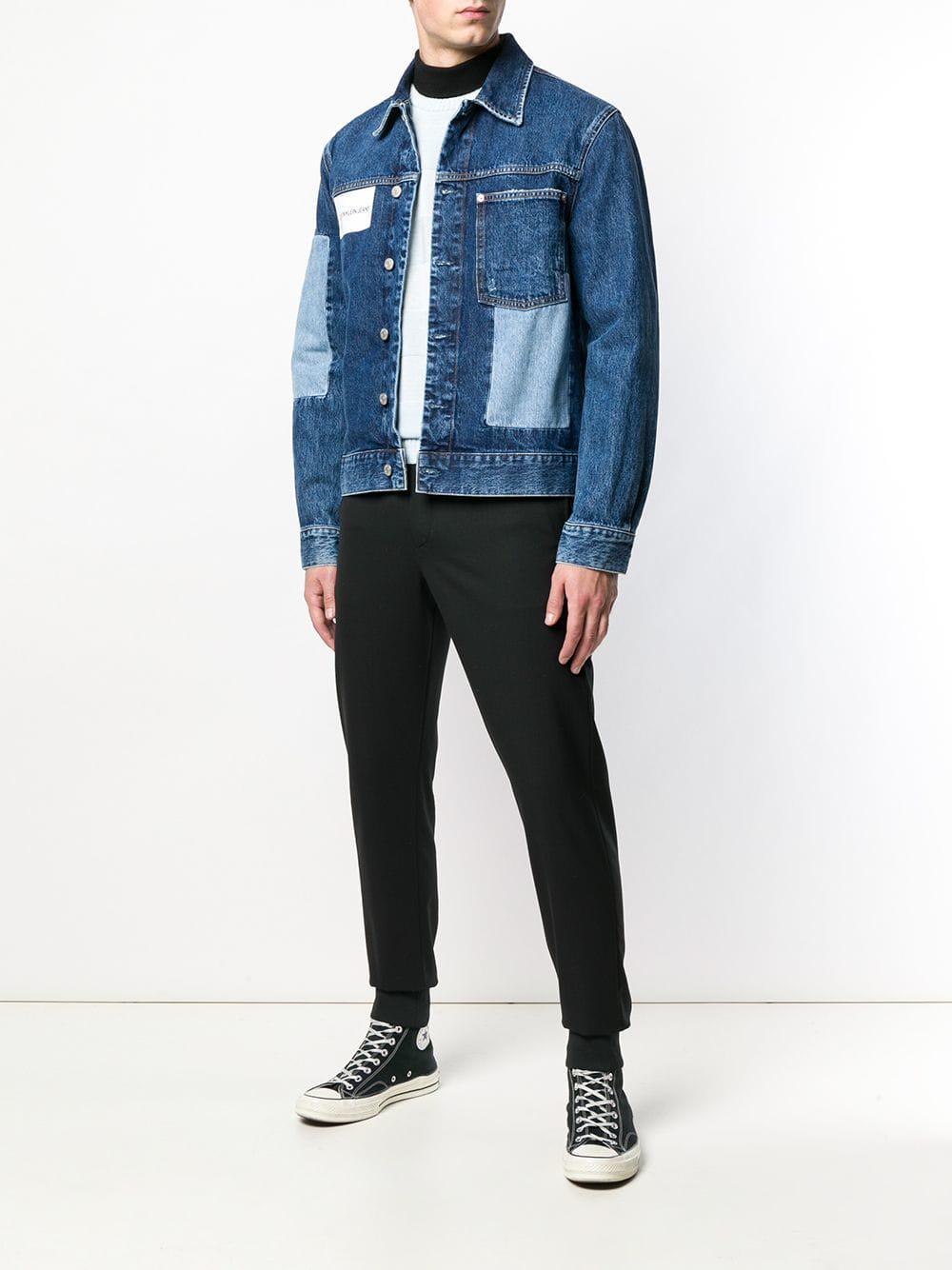 calvin klein patchwork jacket