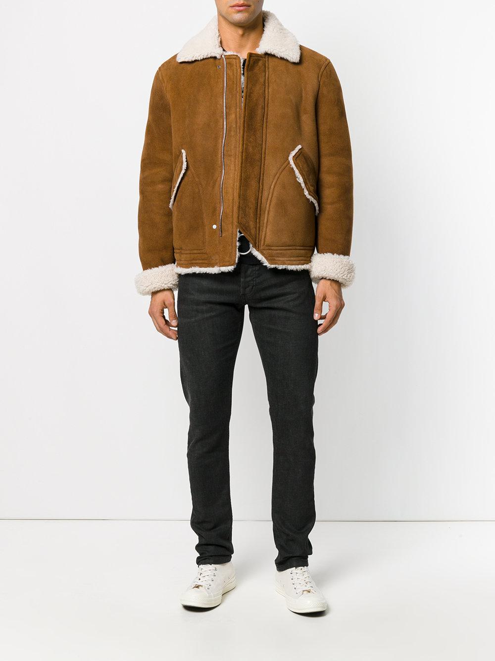 off white shearling