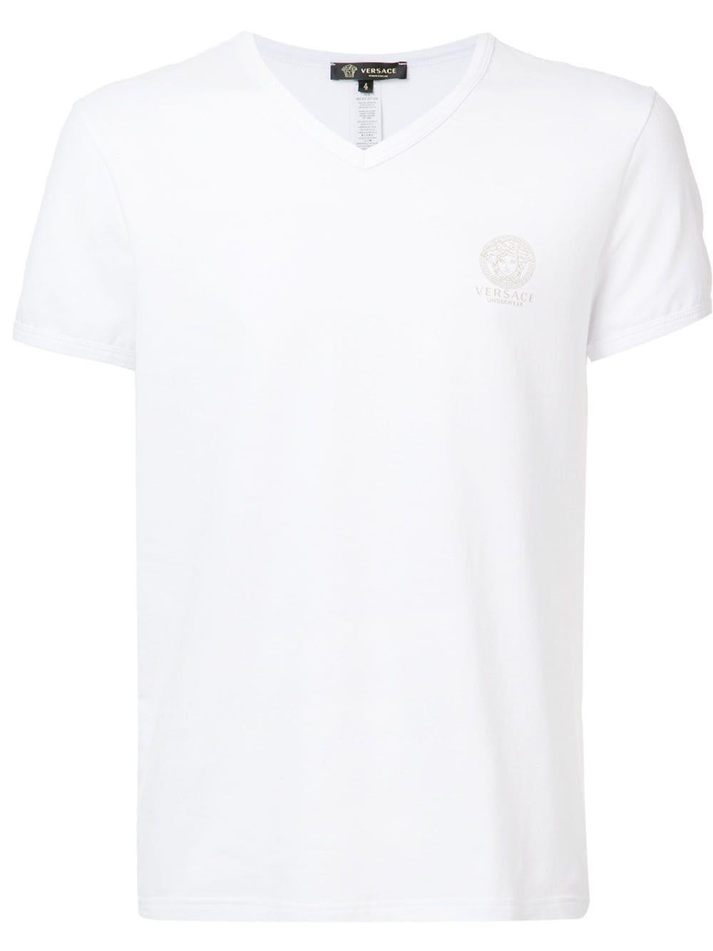 Versace Underwear V-neck T-shirt in White for Men | Lyst
