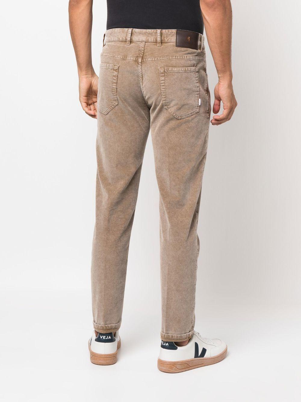 PT Torino Tapered Corduroy Trousers in Brown for Men | Lyst