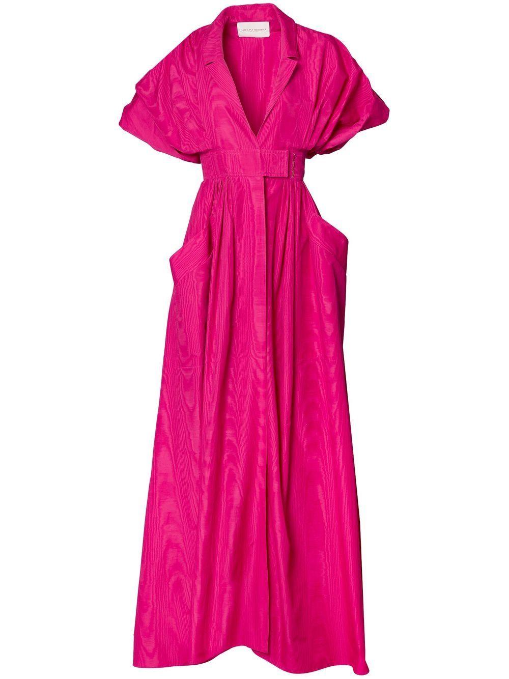 Vestido de fiesta estilo gabardina Carolina Herrera de color Rosa
