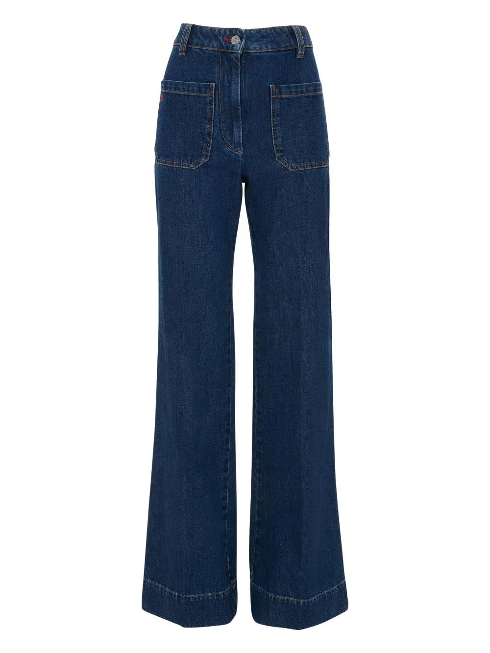 【Victoria Beckham】アリーナデニムハイウエストワイドジーンズ The Alina Jeans – Victoria Beckham Inc