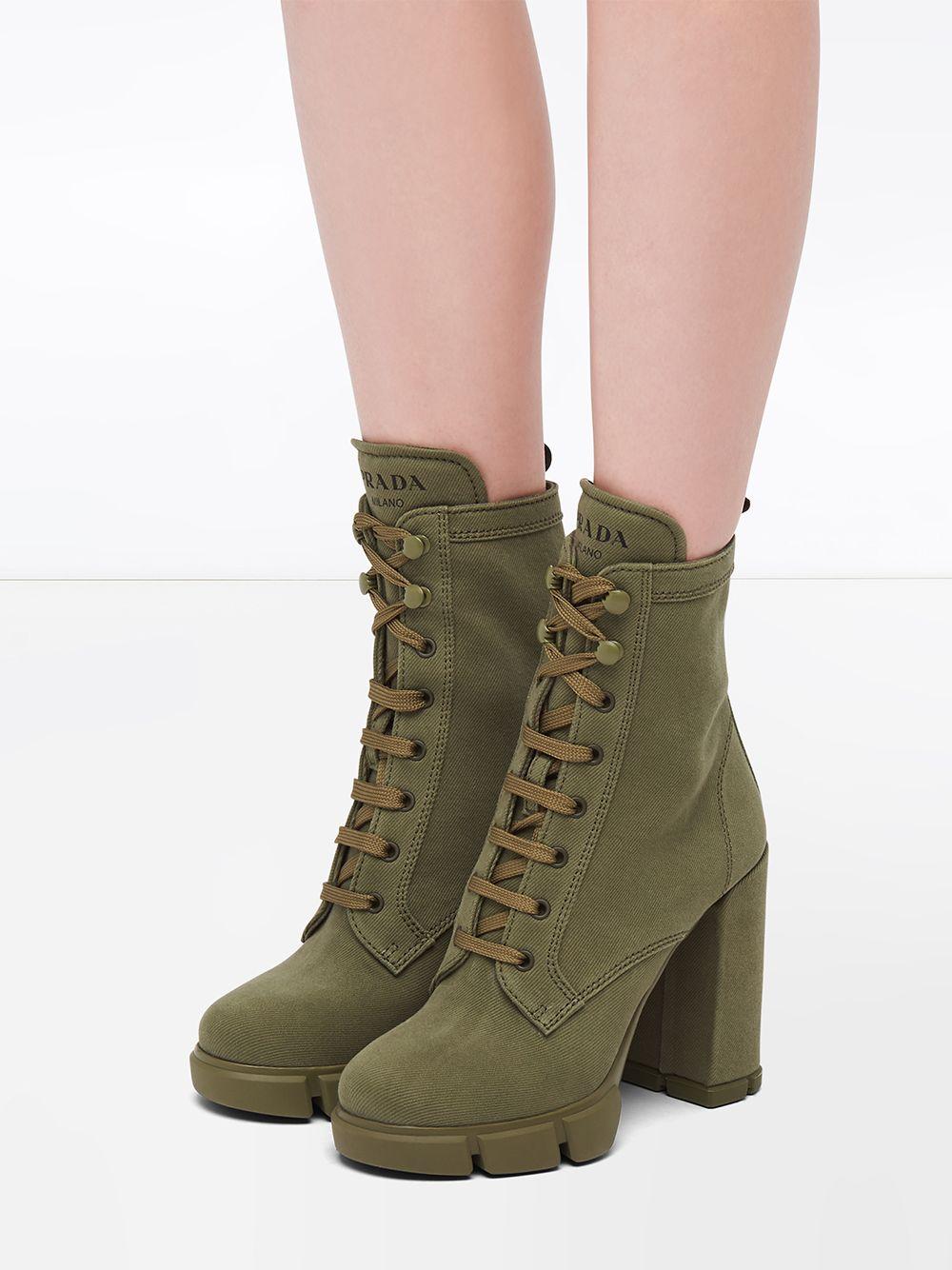 Prada washed combat boots new arrivals