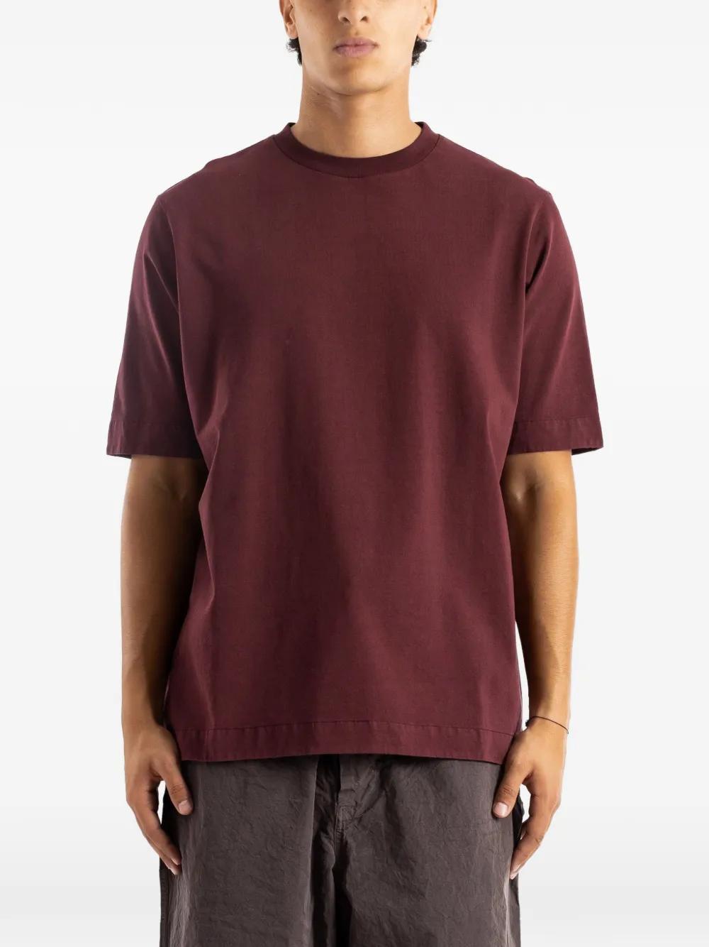 Casey Casey Felix Jersey-Texture T-Shirt in Red for Men | Lyst