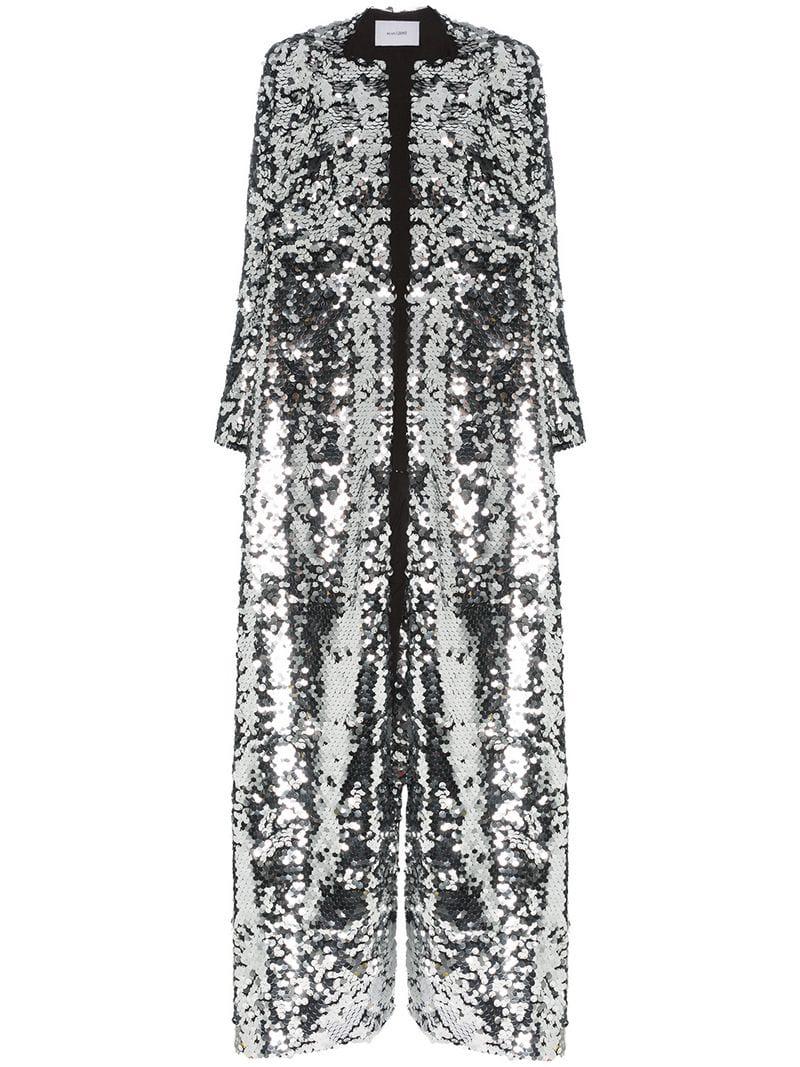 sequin maxi jacket