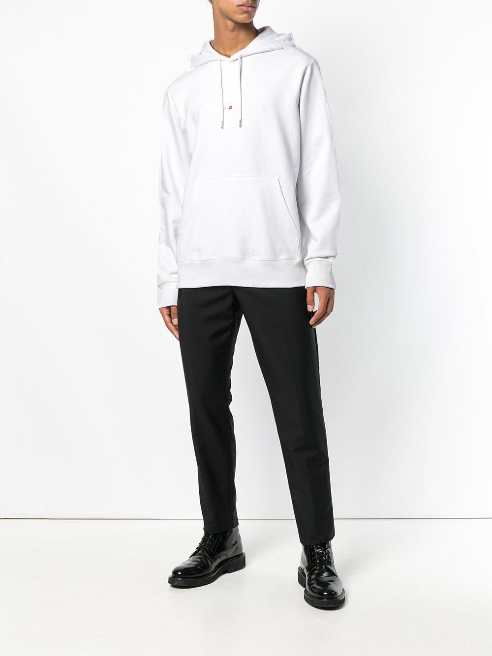 Helmut Lang Paris Taxi Hoodie in White for Men | Lyst