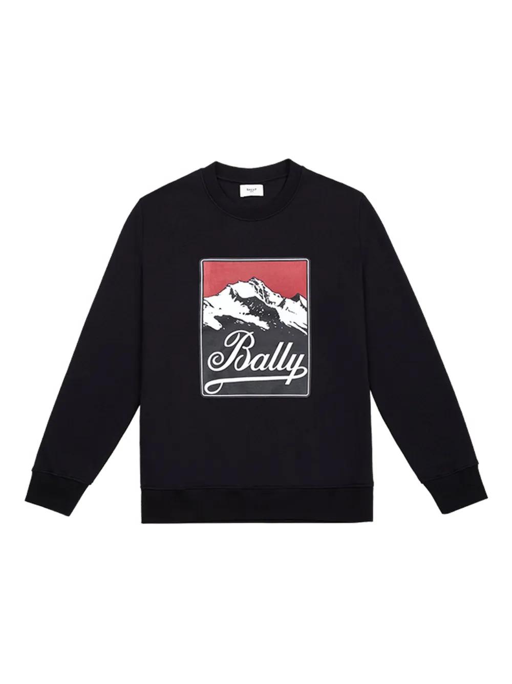【送料&関税込】Bally Logo-printed Crewneck T-shirt Bally White Crewneck T-Shirt Bally