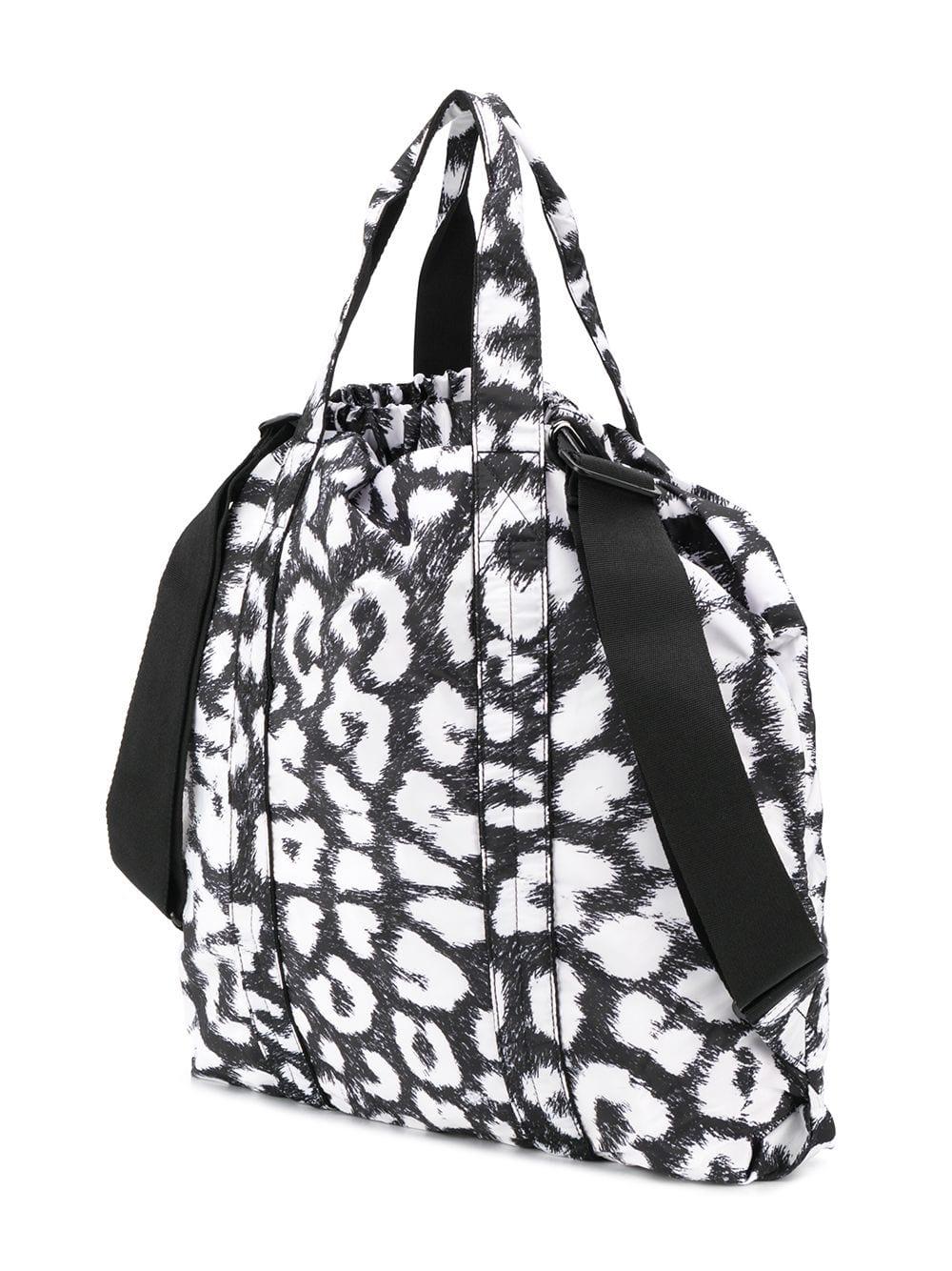 adidas By Stella McCartney Synthetic Leopard Print Gym Bag in Black - Lyst