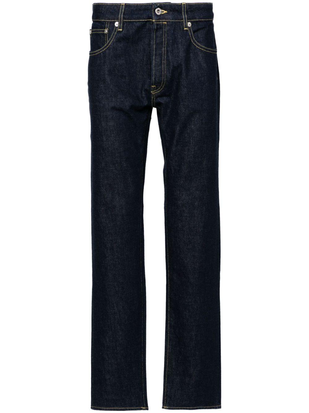 KENZO Bara Slim cut Jeans in Blue for Men Lyst UK