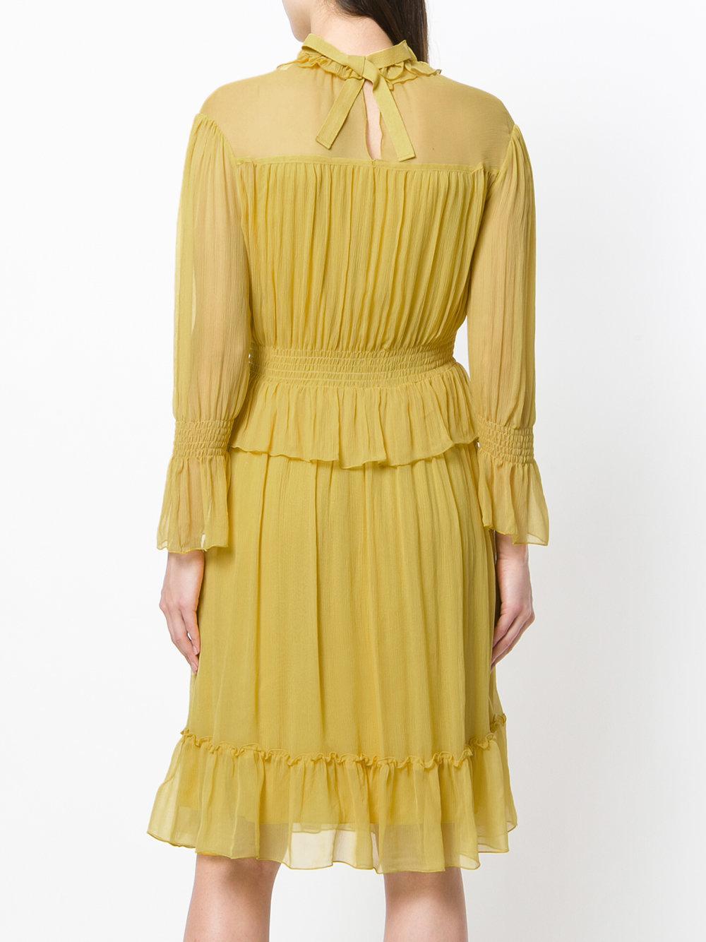 chloe ruffle dress