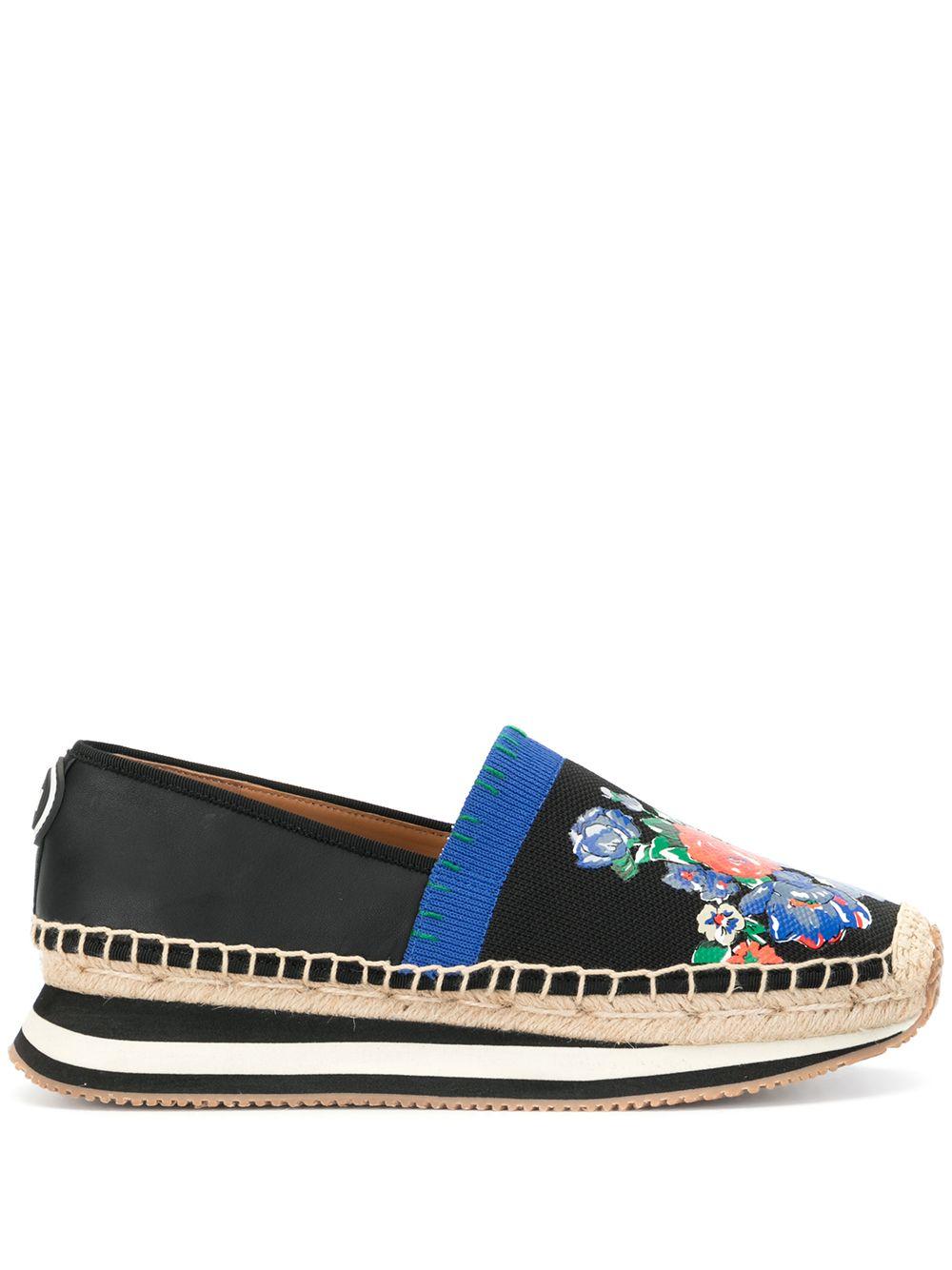 Tory Burch Daisy Floral Espadrilles in Blue | Lyst