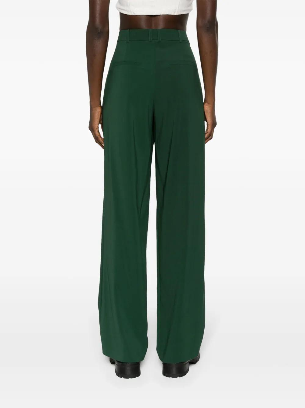 パンツ PATRIZIA PEPE Women Straight Pants 2P1673A057G598ME GREEN Patrizia Pepe pleat-detail straight-leg Trousers | Green