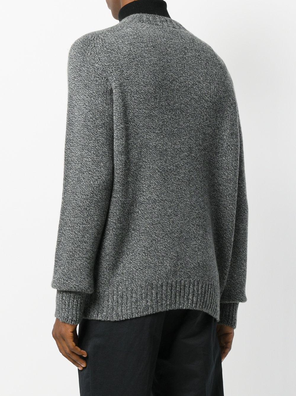Lyst - Sunspel Heavy Knit Sweater in Gray for Men