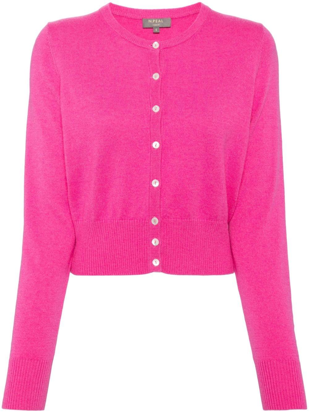 N.Peal Myla organic-cashmere cardigan - Pink