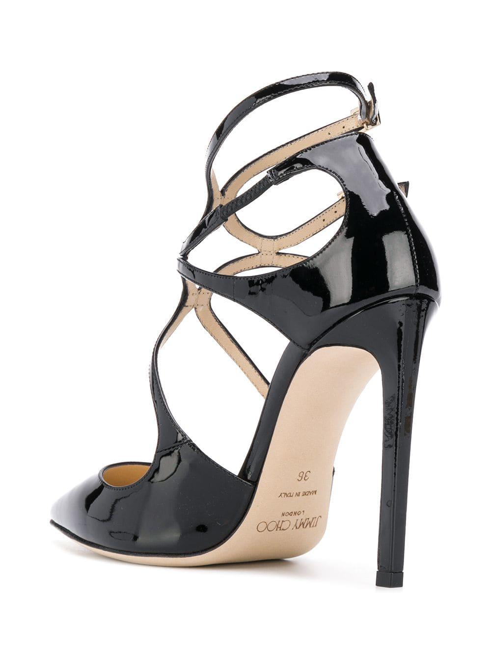 Jimmy Choo Leather Lancer Pumps in Black Lyst