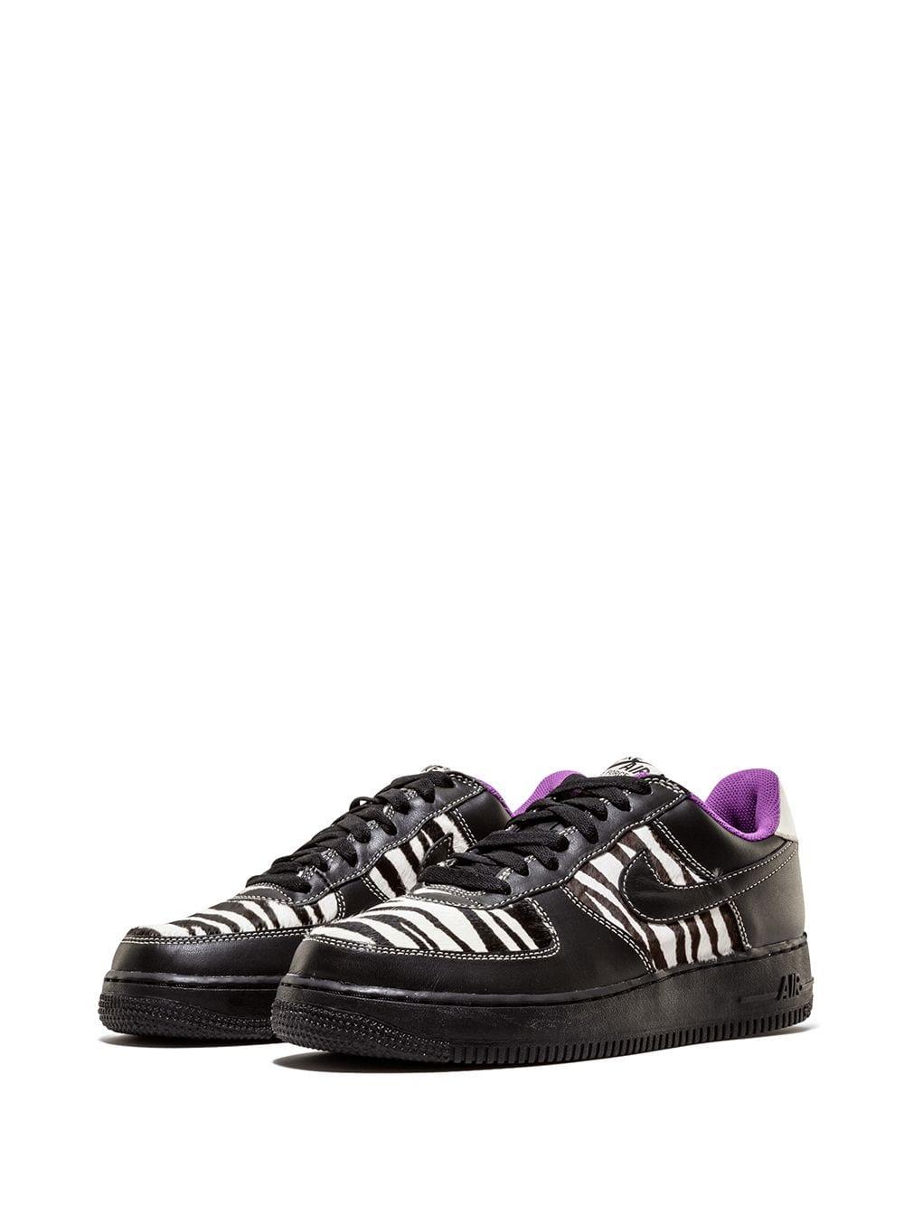 Nike Womens Air Force 1 'zebra' Shoes - Size 10w in Black | Lyst