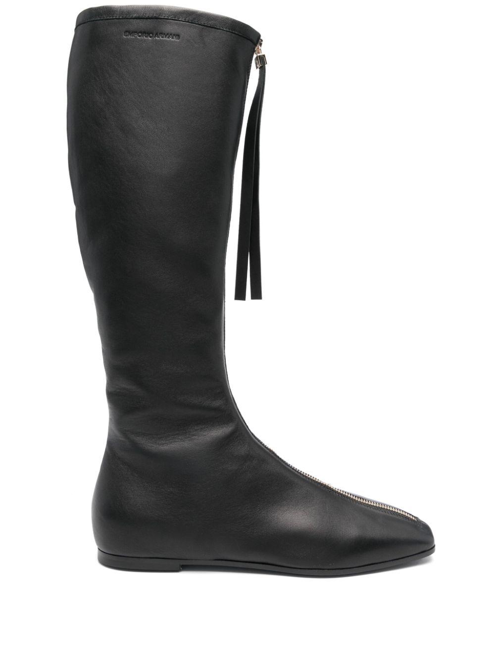 Armani knee high boots deals