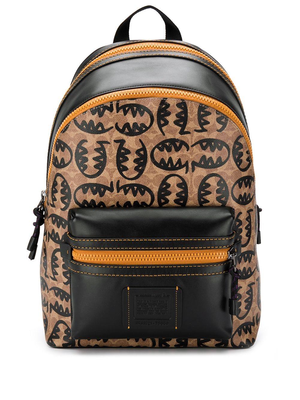 coach logo backpack