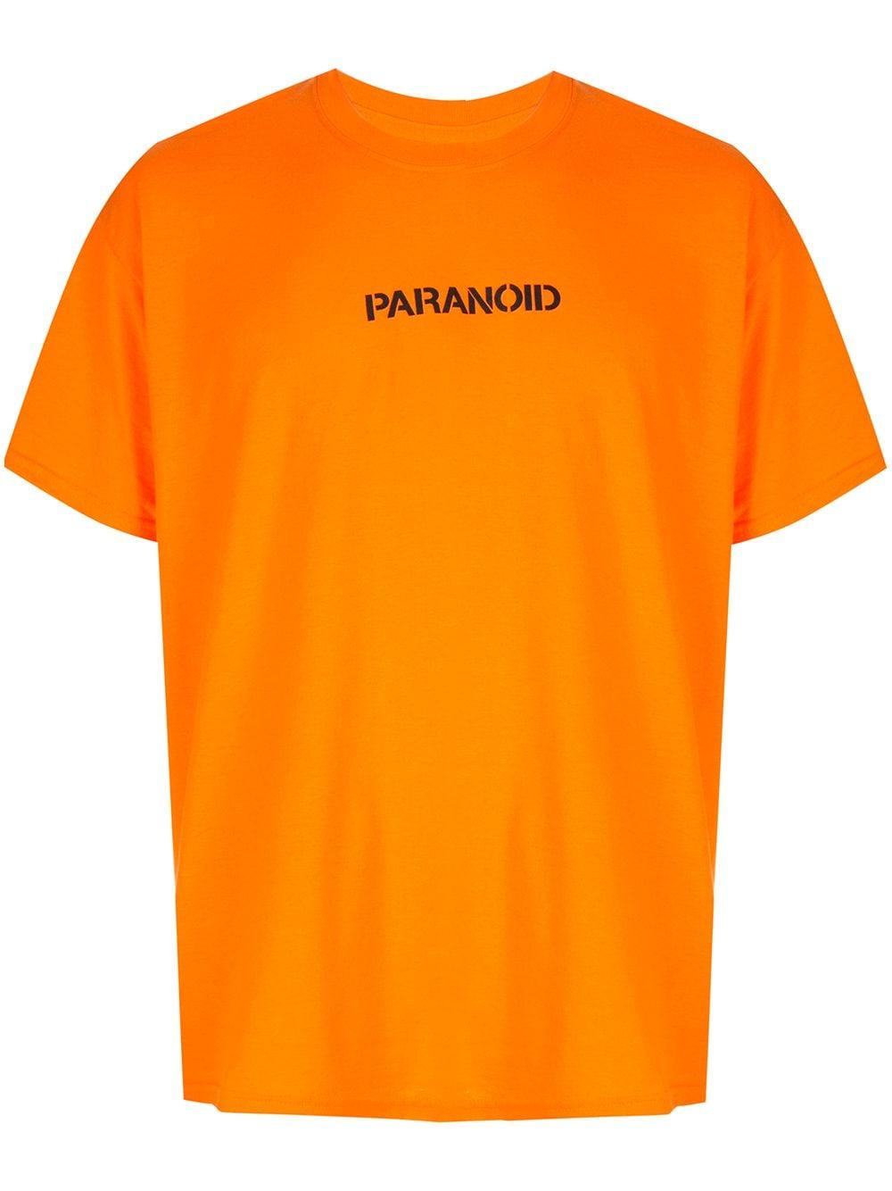 ANTI SOCIAL SOCIAL CLUB Paranoid Print T-shirt in Orange for Men