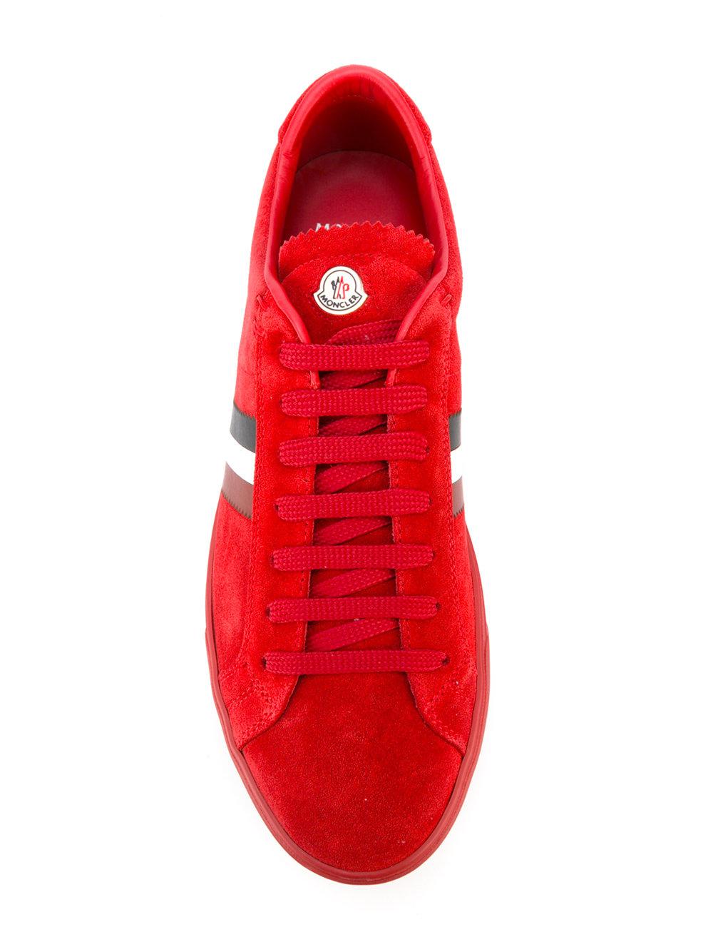 Moncler La Monaco Sneakers in Red for Men | Lyst