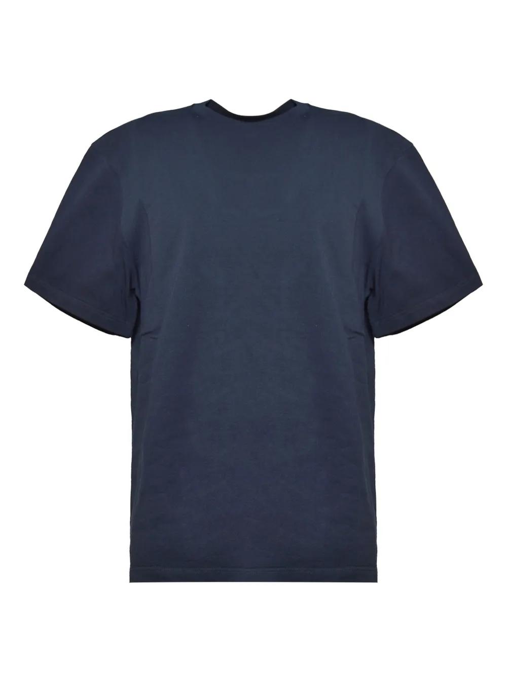 【関税&送料込】Jil Sander Navy Blue Oversize T-Shirt Jil Sander - Oversized Ombré Printed Cotton-Jersey T-Shirt