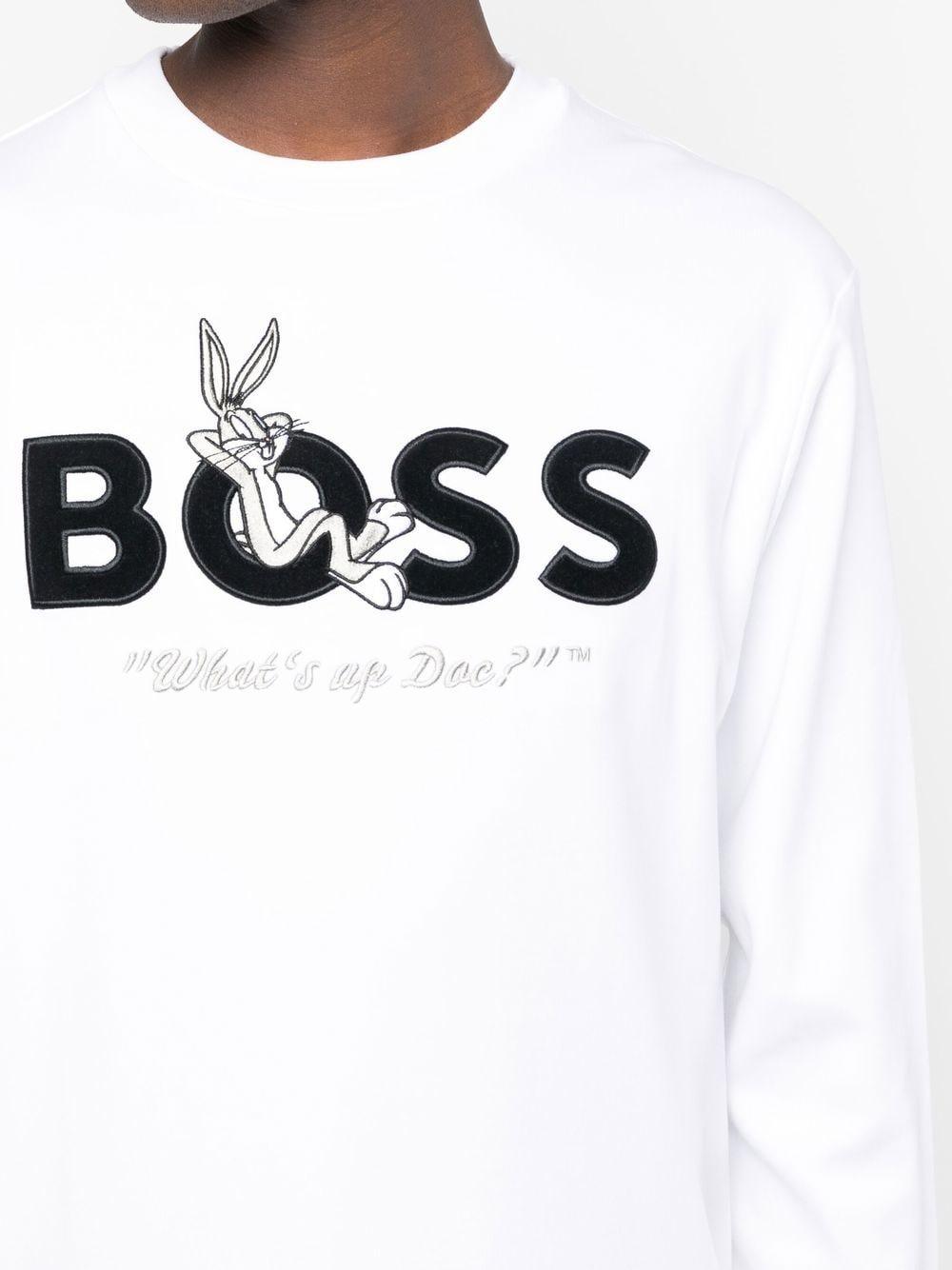 BOSS by HUGO BOSS Looney Tunes Long-sleeves Sweatshirt in White for Men |  Lyst