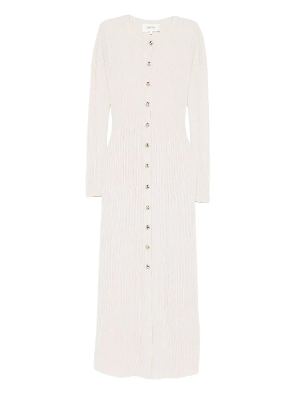 strapless open back dress Funnel Neck Sweater Dress in Soft Jersey