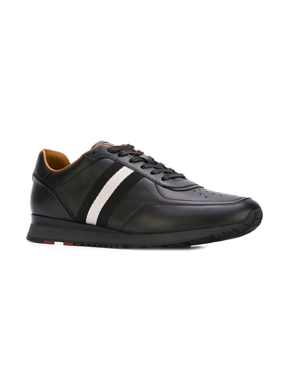 Bally Leather 'aston' Sneakers in Black for Men - Lyst