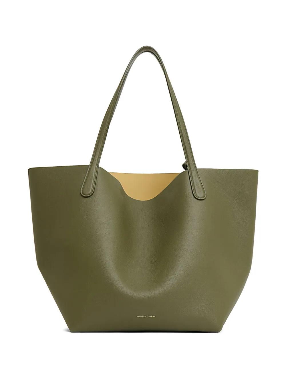 Mansur Gavriel Everyday Soft Leather Tote Bag in Green | Lyst