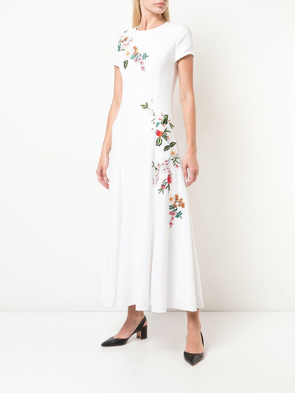 Carolina herrera white dress Clearance